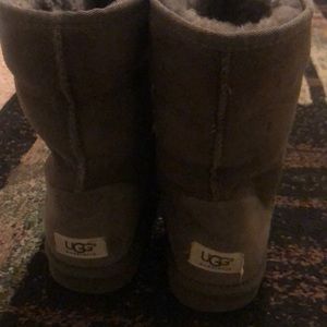 Gray woman UGG boots